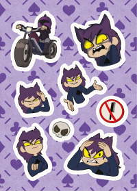 Лист Стикеров "13 Карт: Пик. Земля Королей". Нечитайло Ф.