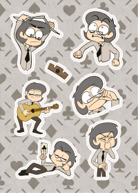 Лист Стикеров "13 Карт: Куромаку. Земля Королей". Нечитайло Ф.