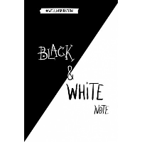 Black&White Note. Стильный блокнот с черными и белоснежными страницами