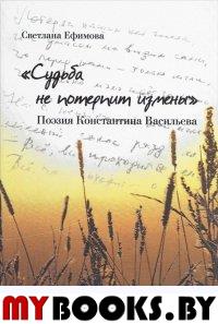 Судьба не потерпит измены. Поэзия Константина Васильева. Ефимова С.