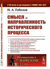 Смысл и направленность исторического процесса. Гобозов И.А.