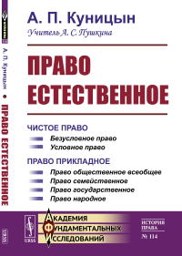 Право естественное. (2 книги в одном томе). Книга I: Чистое право. Книга II: Право прикладное. Куницын А.П.