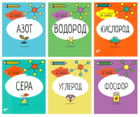 Азот. Водород. Кислород. Сера. Углерод. Фосфор. 6 главных элементов на Земле (комплект из 6 кн.). Дикманн Н.