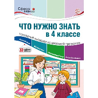 Что нужно знать в 4 классе. Наглядный материал по школьной программе. Цветкова Т.В.