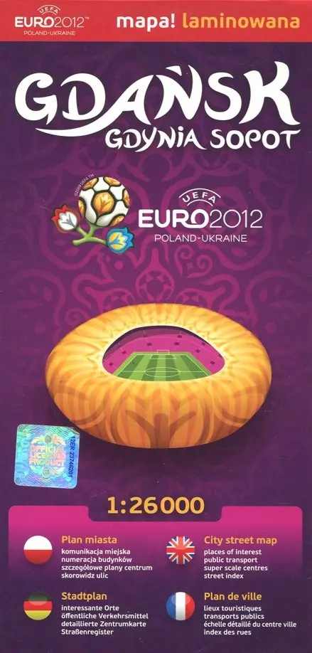 Гданск, Сопот. Карта. Gdansk, Gdynia, Sopot.